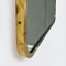 Mid-Century Italian Wall Mirror with Brass Frame, 1950s, Image 8