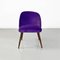 Mid-Century Danish Armchair in Beech Wood and Purple Velvet, 1960s 2