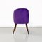 Butaca danesa Mid-Century de madera de haya y terciopelo morado, años 60, Imagen 6