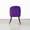 Mid-Century Danish Armchair in Beech Wood and Purple Velvet, 1960s 6