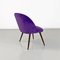 Mid-Century Danish Armchair in Beech Wood and Purple Velvet, 1960s 5