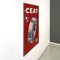 Mid-Century Modern Italian Graphic Ceat Advertising Sign, 1950s 4