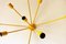 Sputnik 9-Armed Wall Lamp in Yellow 3
