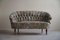 Curved Sofas with Floral Fabric, 1920s, Set of 2 4