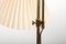 Lámpara de pie danesa de latón, años 60, Imagen 5