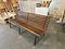 Antique Dark Brown Wooden Bench, Early 20th Century, Image 11