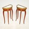 French Marble Top Side Tables, 1950, Set of 2, Image 3