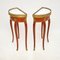 Tables d'Appoint avec Plateau en Marbre, France, 1950, Set de 2 4