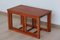 Rectangular Coffee Table and Built-In Nesting Tables, 1960s, Set of 3 1