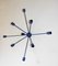 Sputnik 9-Armed Wall Lamp in Blue, Image 1