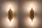 Lámparas de pared de latón de Sciolari, años 80. Juego de 2, Imagen 2
