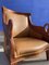 Armlehnstuhl aus geschnitztem Leder im Empire-Stil 5