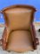Empire Style Carved Leather Armchair 8