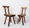 Brutalist Chairs attributed to Mobichalet, Belgium, 1960s, Set of 8 8