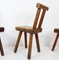 Brutalist Chairs attributed to Mobichalet, Belgium, 1960s, Set of 8 2