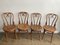 Französische Vintage Stühle, 4er Set 1