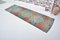 Alfombra de pasillo Oushak colorida tejida a mano, años 60, Imagen 8