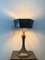 Brutalistische Tischlampe aus Metall im Art Deco Stil, 1980er 3