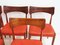Vintage Dining Chairs in Wood and Leather by Bernhard Pedersen & Son for Christian Linneberg, 1960s, Set of 5, Image 9