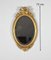 Espejo Luis XVI oval de madera dorada de finales del siglo XIX, Imagen 2