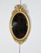 Late 19th Century Louis XVI Oval Mirror in Golden Wood 3