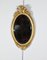 Late 19th Century Louis XVI Oval Mirror in Golden Wood, Image 3