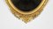 Ovaler Louis XVI Spiegel aus Goldenem Holz, Ende 19. Jh. 8