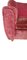 Sofá italiano vintage de terciopelo rojo, años 50, Imagen 4