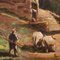 Bukolische Landschaft, 1950er, Öl auf Leinwand 13