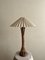 Lámpara de mesa vintage de bambú, años 80, Imagen 1