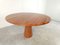 Vintage Round Red Travertine Dining Table, 1970s 4