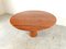 Vintage Round Red Travertine Dining Table, 1970s 7