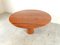 Vintage Round Red Travertine Dining Table, 1970s, Image 7