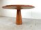 Vintage Round Red Travertine Dining Table, 1970s 5