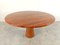 Vintage Round Red Travertine Dining Table, 1970s 2