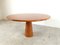 Vintage Round Red Travertine Dining Table, 1970s, Image 1