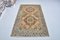 Beige Oushak Floral Rug, 1960s 1