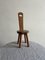 Arts and Crafts British Apprentice Piece Model Chair Sculpture in Wood, 1920s 1