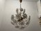 Lámpara de araña de flores de Murano blanca, años 70, Imagen 5