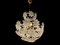 Lámpara de araña de flores de Murano blanca, años 70, Imagen 11
