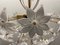 Lámpara de araña de flores de Murano blanca, años 70, Imagen 7