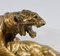 Combat de Tigres en Bronze de E. Drouot, 1890s 10