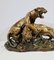 Combat de Tigres en Bronze de E. Drouot, 1890s 3