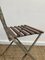 Vintage French Garden Chairs in Iron and Wood, Set of 4 4