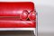 Bauhaus Red Tubular Sofa in Chrome-Plated Steel & Leather attributed to Hynek Gottwald, 1930s, Image 4