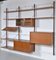 Danish Teak 3-Bay Royal System Wall Unit by Poul Cadovius 1