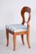 Biedermeier Side Chair in Cherry-Tree & New Upholstery, Austria, 1820s 1