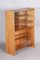 Mid-Century Bookcase in Ash & Glass, Czech, 1950s, Image 1