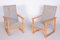 Mid-Century Beige Armchairs in Maple, Czech, 1960s, Set of 2 7