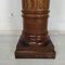 Vintage Brown Walnut Column, Image 12